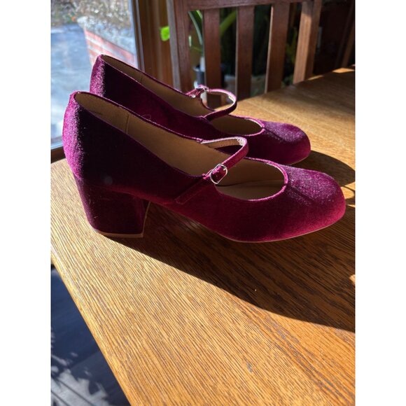 Raspberry Pink Mary Janes - Picture 3 of 5